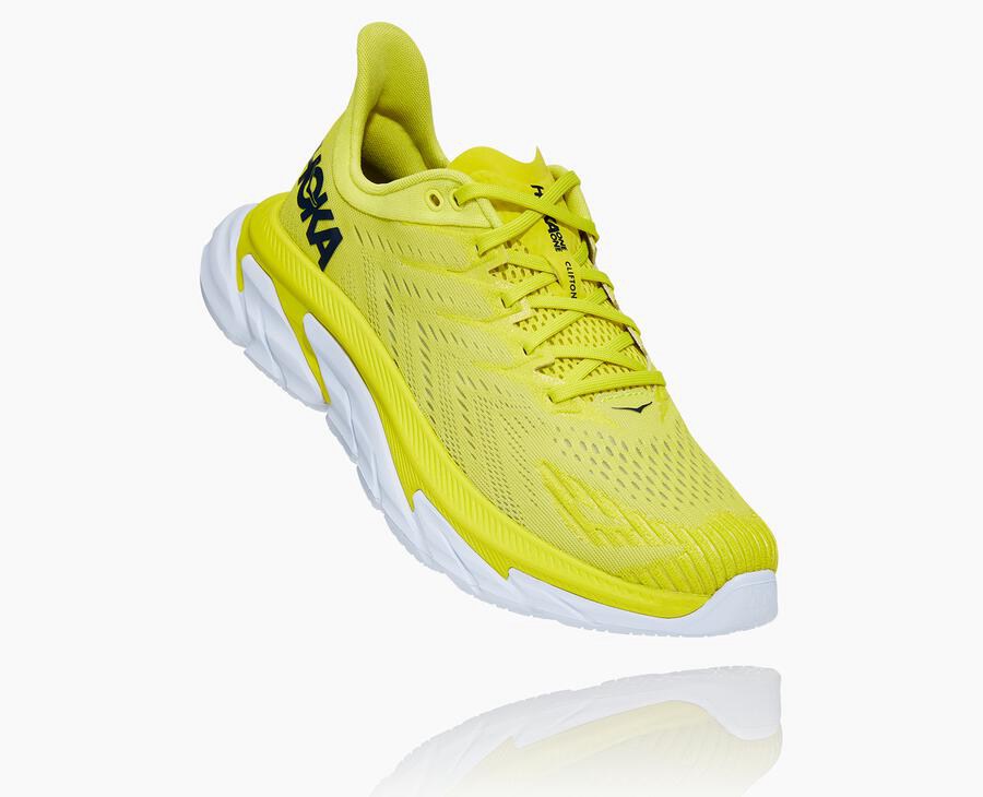 Hoka One One Koşu Ayakkabısı Erkek Floresan - Clifton Edge - FU8359746